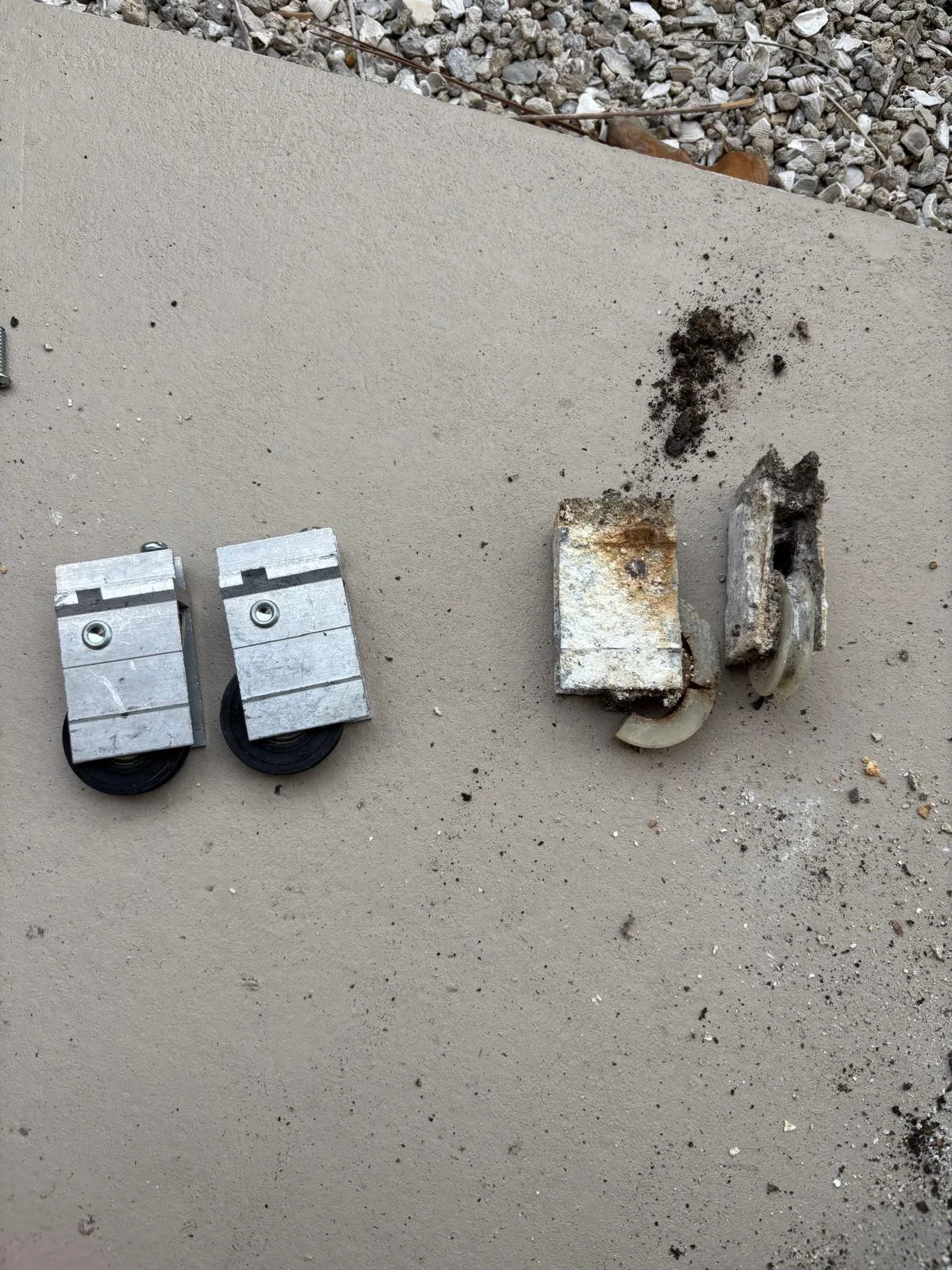 Sliding door roller replacement service