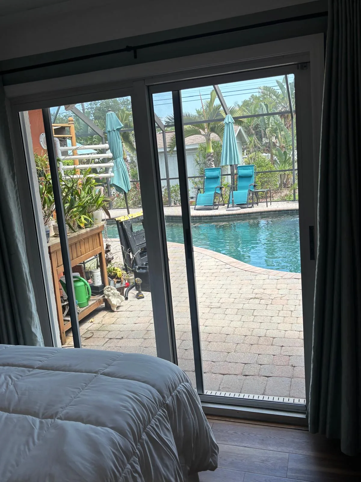 Sliding door glass repair and resealing